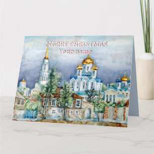 Provincial Small city Zadonsk  orthodoxy Card