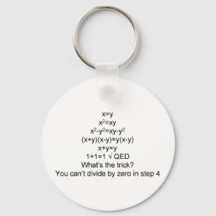 Proving 1+1=1 keychain
