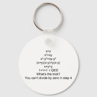 Proving 1+1=1 keychain