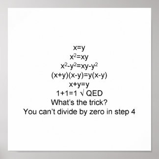 Proving 1+1=1 poster