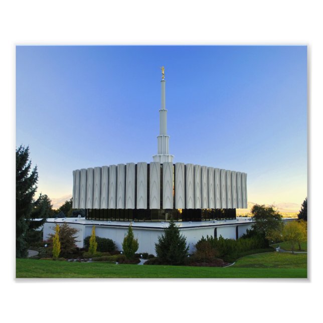 Provo, Utah LDS Temple Photo Print (Front)