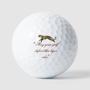 Prowl Precision: Leopard-Print Golf Balls