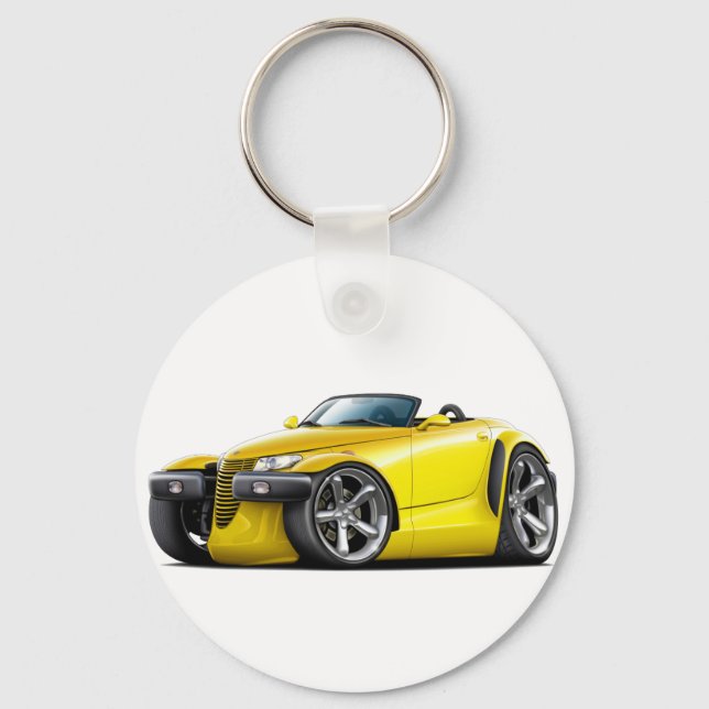 Prowler Yellow Car Keychain (Front)