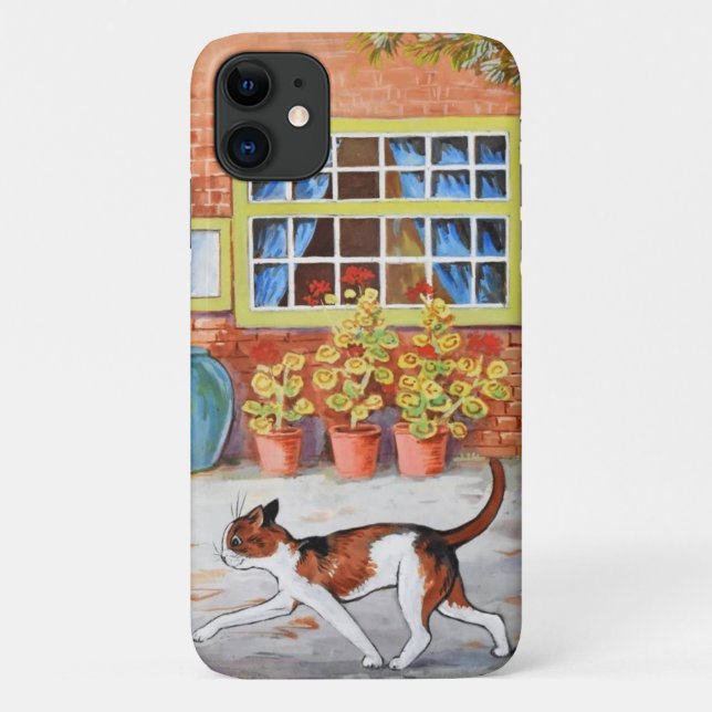 Prowling Cat, Louis Wain Case-Mate iPhone Case (Back)