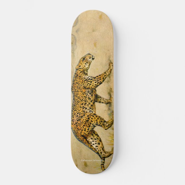 Prowling Cheetah Skateboard (Front)