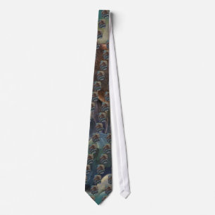 Prowling Cougar Mountain Lion Art Design Tie