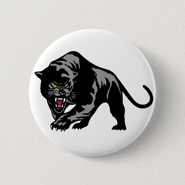 Prowling Panther 2 Inch Round Button (Front)