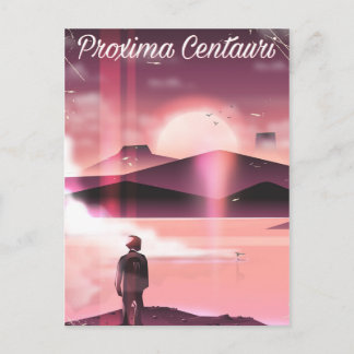 Proxima Centauri Science fiction land cruiser. Postcard