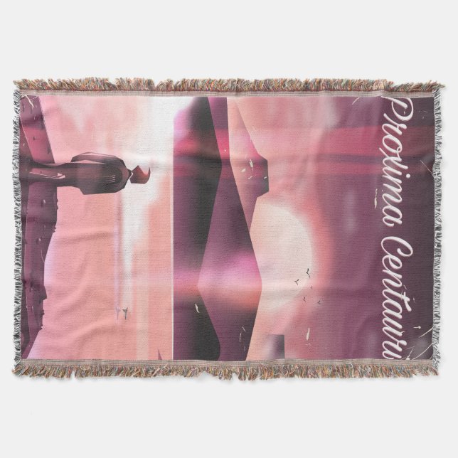 Proxima Centauri Science fiction land cruiser. Throw Blanket (Front)