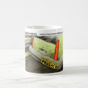 Prozac Bumper Sticker Funny Tees Cards & Gifts Coffee Mug