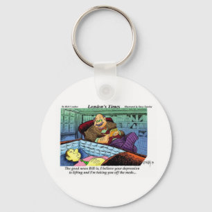 Prozac Time Over Funny Gifts & Collectibles Keychain