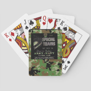 PRR Army Navy Game Trains 1949      Playing Cards
