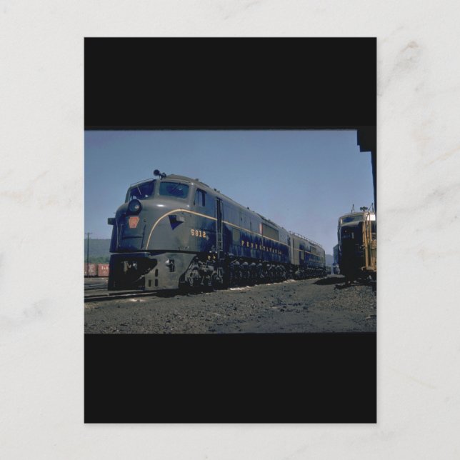 PRR Baldwin "Shark" #5753_Trains Postcard (Front)