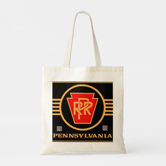 PRR Black and Gold Logo Tote Bag (Back)