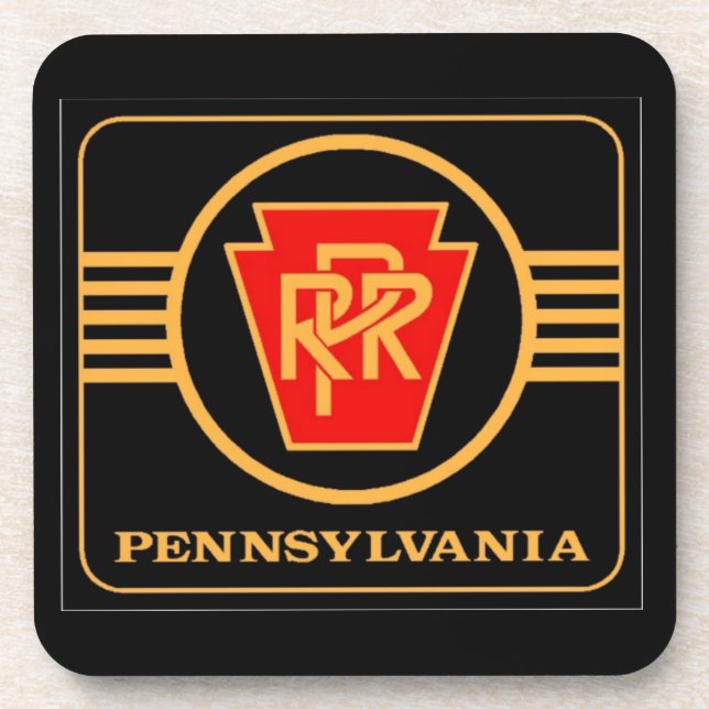 PRR Logo coaster set (Front)