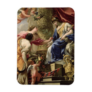 Prudence Leading Peace and Abundance, c.1645 (oil Magnet