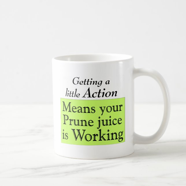 Prune juice coffee mug (Right)