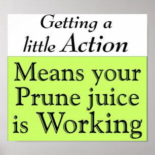 Prune juice poster
