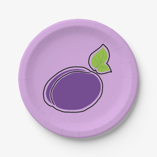Prune Paper Plate (Front)