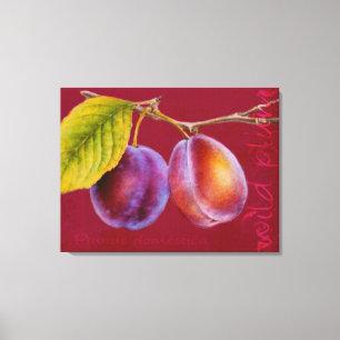 Prune sauvage - art de toile de domestica de