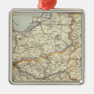 Prussia and Poland 2 Metal Ornament