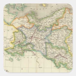 Prussia and Poland Square Sticker