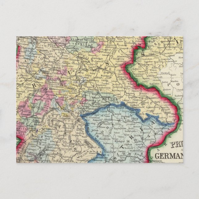 Prussia, And The German States Postcard (Front)