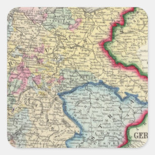 Prussia, And The German States Square Sticker