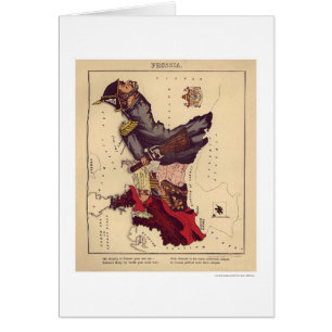 Prussia Caricature Map 1868