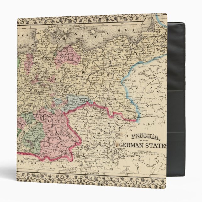 Prussia, German States Map by Mitchell Binder (Front/Inside)