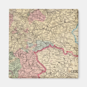 Prussia, German States Map by Mitchell Magnet
