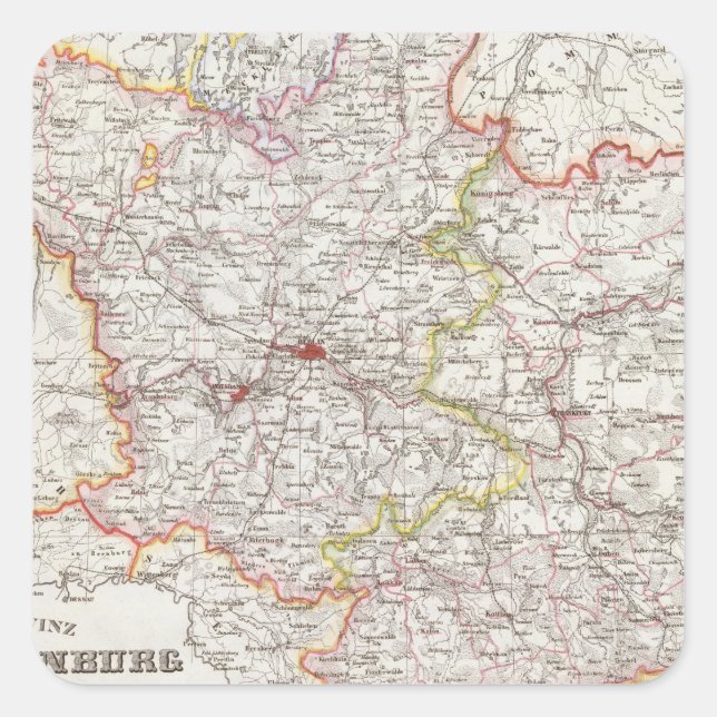 Prussia, Germany,  Poland Square Sticker (Front)