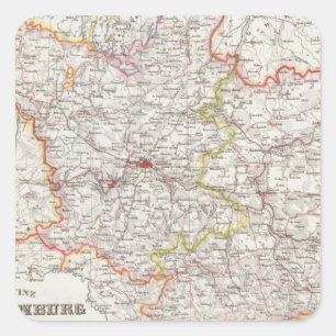 Prussia, Germany,  Poland Square Sticker