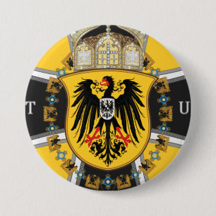 Prussia Keiser Flag 3 Inch Round Button