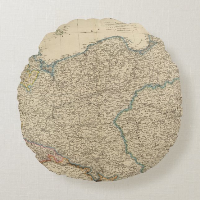 Prussia, Poland Round Pillow (Front)