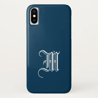 PRUSSIAN BLUE Solid Background iPhone X Case