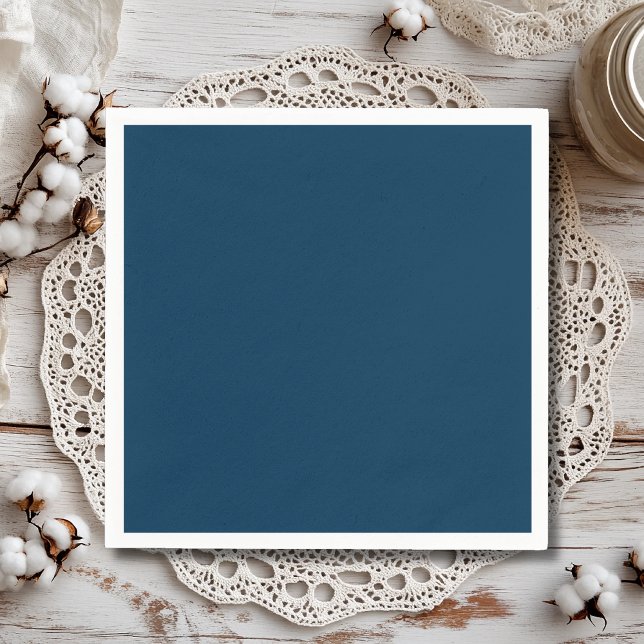 Prussian Blue Solid Colour | Classic | Elegant Napkin (Creator Uploaded)