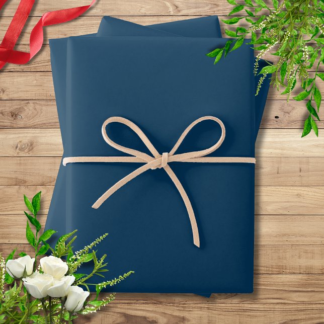 Prussian Blue Solid Colour | Classic | Elegant Wrapping Paper Sheet (Creator Uploaded)
