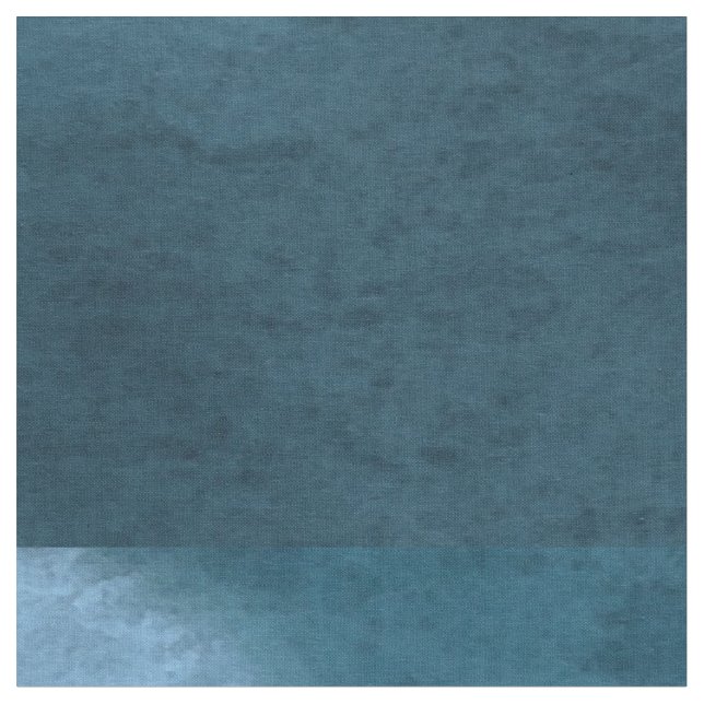 Prussian Blue Water-colour effect Fabric (Close Up)