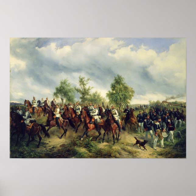 Prussian cavalry on expedition poster (Front)