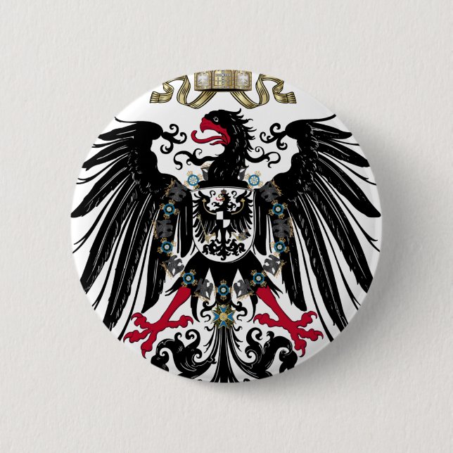 Prussian Eagle 2 Inch Round Button (Front)