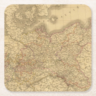 Prussian Empire 2 Square Paper Coaster