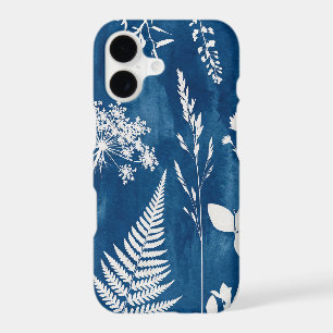 Prussian Indigo Blue Cyanotype Fern Botanical Art