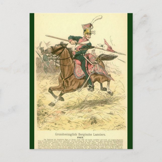 Prussian Lancer Postcard (Front)