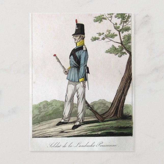 Prussian Landwehr Postcard (Front)