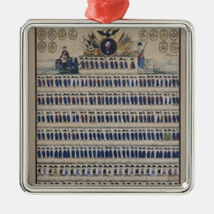 Prussian uniforms from the time of Frederick Metal Ornament