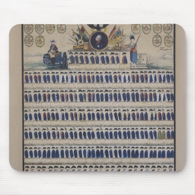 Prussian uniforms from the time of Frederick Mouse Pad (Front)