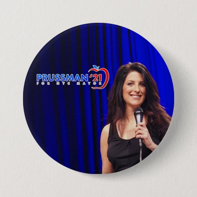 Prussman '21 NYC Mayor 3 Inch Round Button (Front)