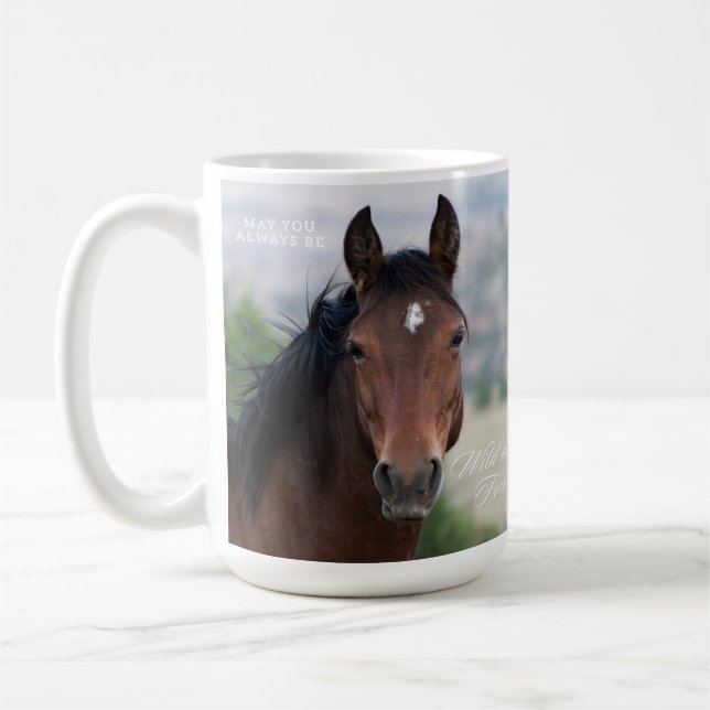 Pryor Mountain Wild Horse "Ula"  Coffee Mug (Left)