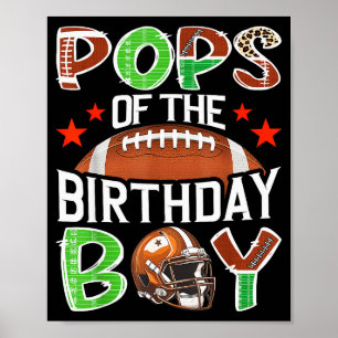 Ps Of The Birthday Boy Game Day Football Lover Poster